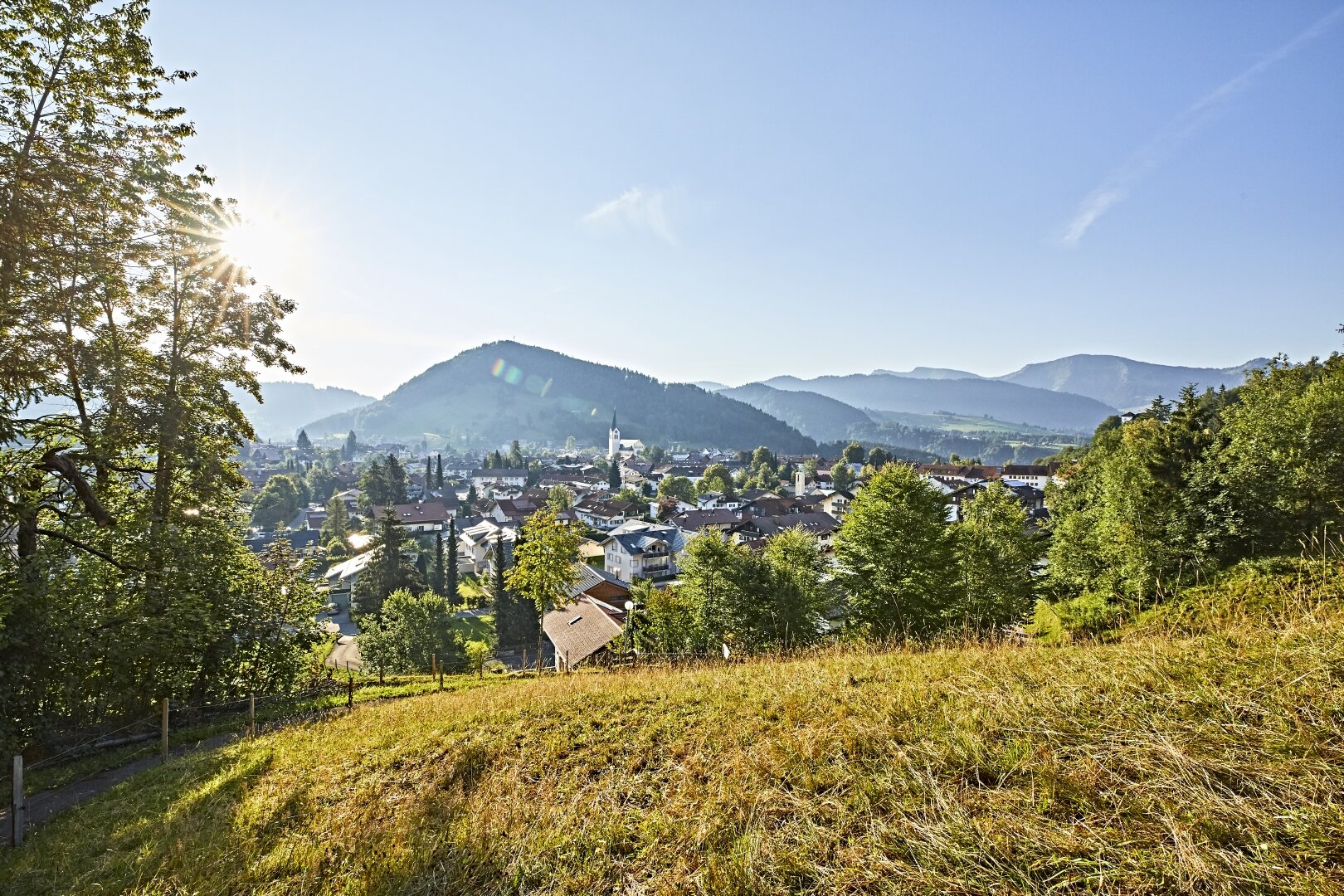 Panoramablick über Oberstaufen